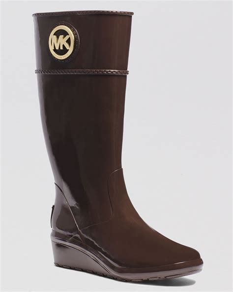 rain boots michael kors|brown waterproof michael kors boots.